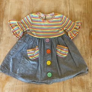 Bonnie baby colorful dress